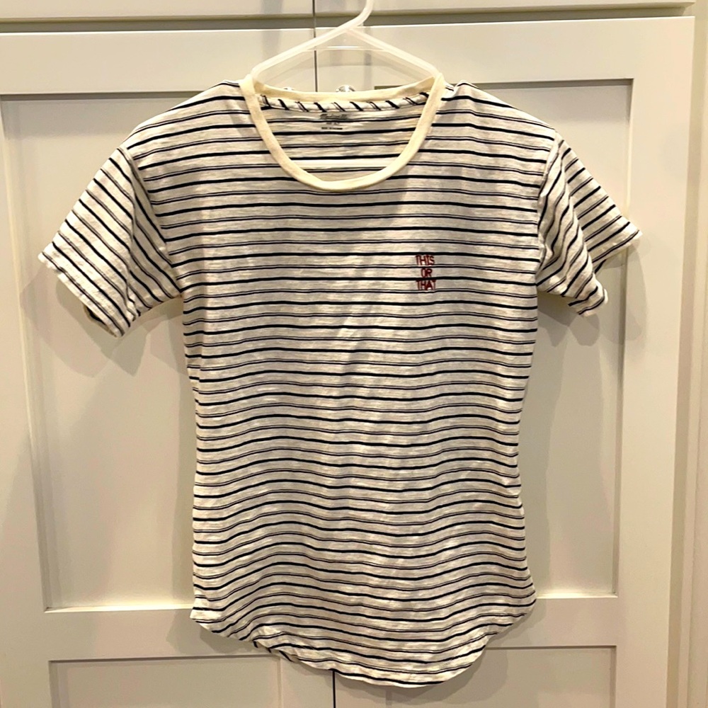 Madewell stripe tee shirt size xs